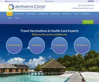 Jenhamsclinic.co.uk(Jenhams Vaccinations Clinic in Dorking Surrey) Screenshot