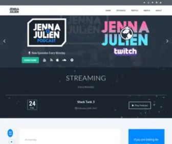 Jennajulien.com(Official Jenna & Julien Podcast Website) Screenshot