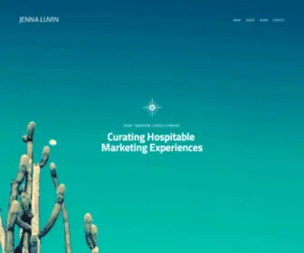 Jennaluvin.com(Curating Hospitable Marketing Experiences) Screenshot