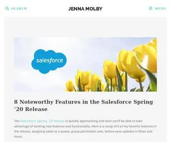 Jennamolby.com(Salesforce, Pardot & Marketing Operations Blog) Screenshot