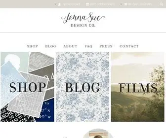 Jennasuedesign.com(Personalized affordable art prints for the home) Screenshot
