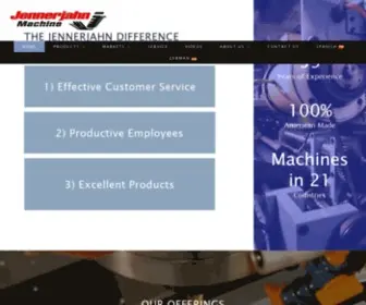 Jennerjahn.com(Industry Leading Slitter & Slitter Rewinder Manufacturer) Screenshot