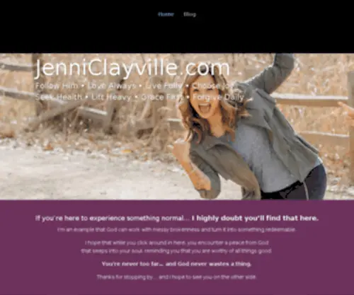 Jenniclayville.com(Jenni Clayville) Screenshot