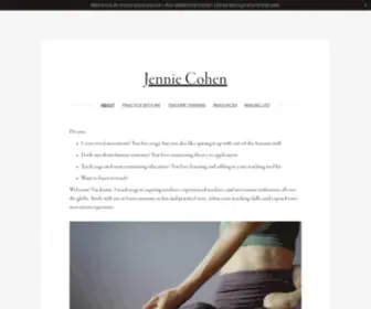 Jenniecohenyoga.com(Jennie Cohen) Screenshot