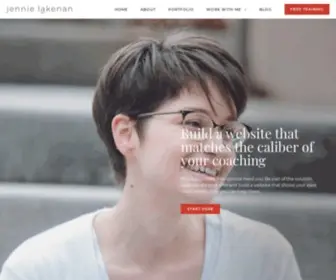 Jennielakenan.com(Life Coach Web Design) Screenshot