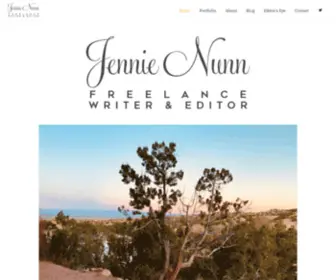 Jennienunn.com(Freelance Writer and Editor) Screenshot