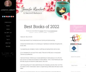 Jenniferalambert.com(A Sacred Balance) Screenshot