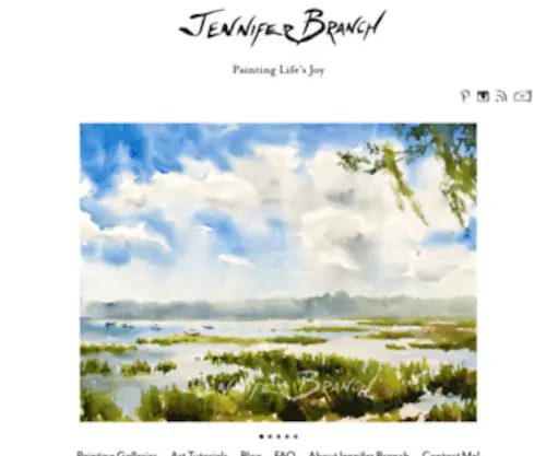 Jenniferbranch.com(Jennifer Branch Painting Gallery) Screenshot