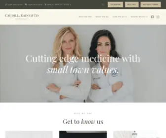 Jennifercaudillmd.com(Caudill, Kado & Co) Screenshot