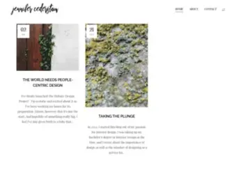 Jennifercederstam.com(I write about how spatial design) Screenshot