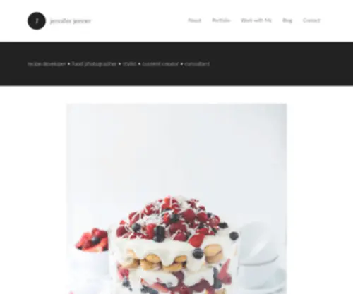Jenniferjenner.com(Recipe development // content creation // culinary consulting) Screenshot