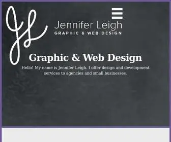 Jenniferleigh.ca(Graphic Designer & Front) Screenshot