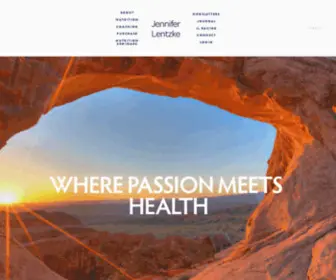 Jenniferlentzke.com(Park City Wellness) Screenshot