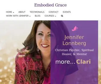 Jenniferlonnberg.com(Spiritual Living with Jennifer) Screenshot