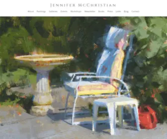 Jennifermcchristian.com(Jennifer McChristian Fine Art) Screenshot