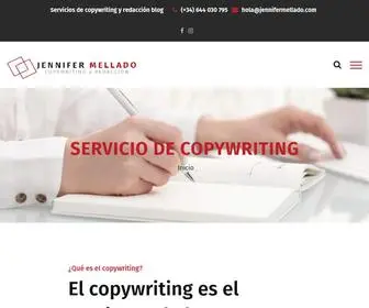 Jennifermellado.com(SERVICIO DE COPYWRITING) Screenshot