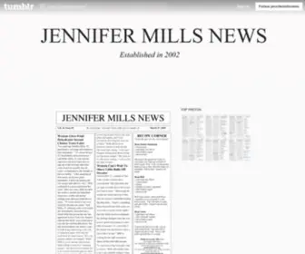 Jennifermillsnews.org(JENNIFER MILLS NEWS) Screenshot