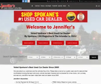 Jennifersautosales.com(Used Cars for Sale in Spokane) Screenshot