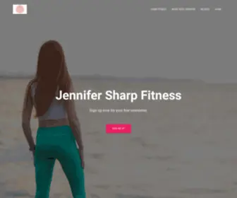 Jennifersharpfitness.com(Welcome) Screenshot