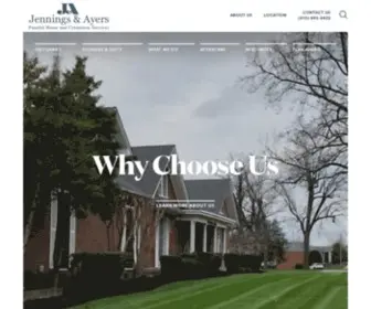 Jenningsandayers.com(Jennings and Ayers Funeral Home and Cremation) Screenshot