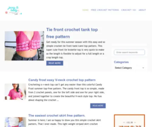 Jennyandteddy.com(Free Crochet Patterns for beginner) Screenshot