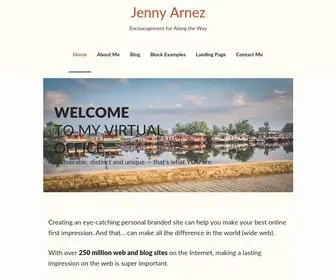 Jennyarnez.com(Encouragement for Along the Way) Screenshot