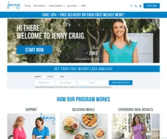 Jennycraig.com.au(Jenny provides Diet and Weight Loss Programs) Screenshot