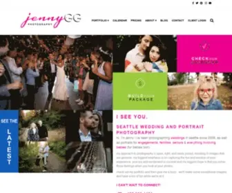 Jennygg.com(Seattle Wedding and Portrait Photographer) Screenshot