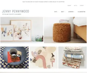 Jennypennywood.com(Textiles and fine art by Jen Garrido) Screenshot