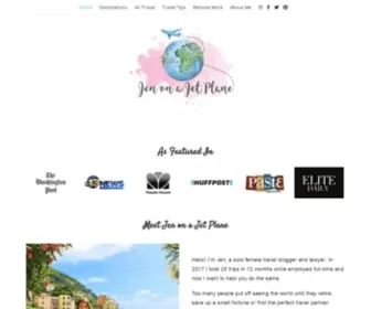 Jenonajetplane.com(Jen on a Jet Plane) Screenshot