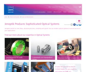 Jenoptik-Los.com(Optical systems for individual applications) Screenshot