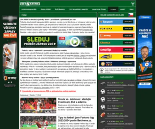 Jenprofotbal.cz(Live fotbal a aktuální výsledky) Screenshot
