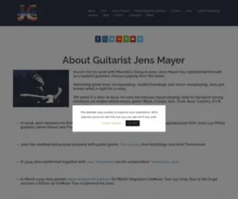 Jens-Mayer.com(Jens Mayer Guitarist) Screenshot