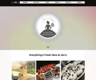 Jenscakes.com(Wedding Cakes) Screenshot