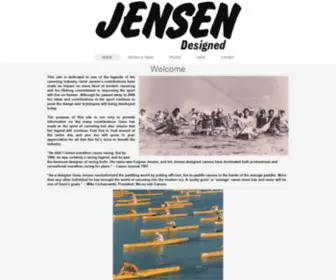 Jensencanoes.com(Jensen Canoes & Eugene Jensen) Screenshot