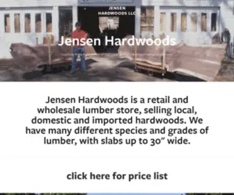 Jensenhardwoods.com(Jensen Hardwoods LLC) Screenshot