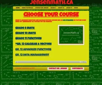 Jensenmath.ca(Math) Screenshot