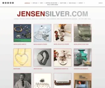 Jensensilver.com(We buy and sell vintage Georg Jensen silver pieces) Screenshot