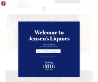 Jensensliquors.com(Jensen's Liquors) Screenshot