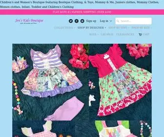 Jenskidsboutique.net(Children's and Women's Boutique featuring Boutique Clothing) Screenshot