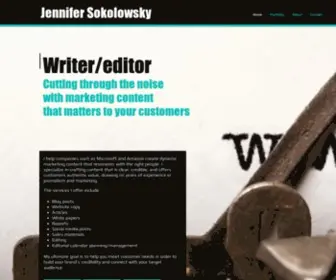 Jensoko.com(Let me help your company cut through the noise with marketing content) Screenshot