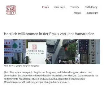 Jensvanstraelen.de(Willkommen in der Praxis) Screenshot