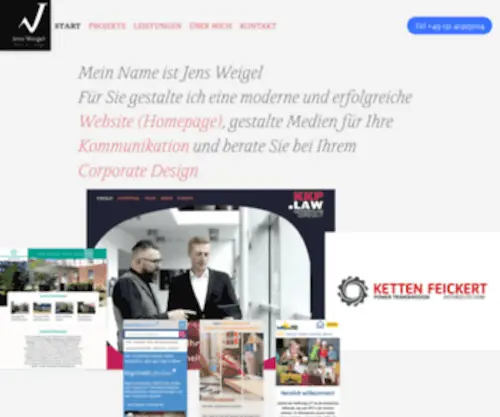 Jensweigel.de(Konzeption und Design für ihre Website) Screenshot