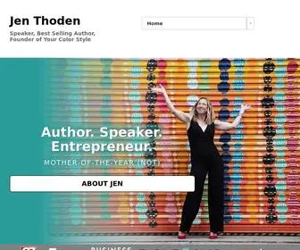 Jenthoden.com(I help women in midlife embrace who they are so that they can take on life with style) Screenshot