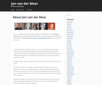 Jenvandermeer.org(Jen van der Meer) Screenshot