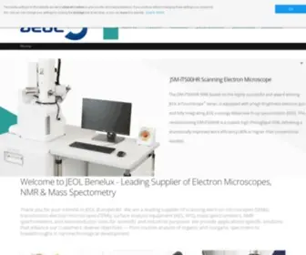Jeolbenelux.com(Leading Supplier Scanning Electron Microscopes (SEM)) Screenshot