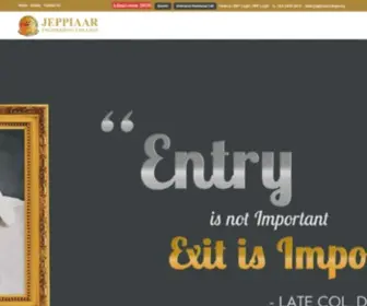 Jeppiaarcollege.org(Engineering College) Screenshot