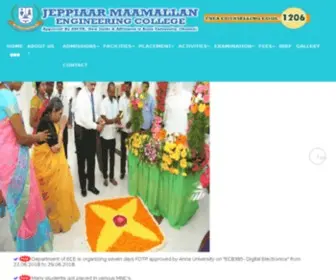 Jeppiaarmaamallan.in(Jeppiaar Maamallan Engineering College) Screenshot