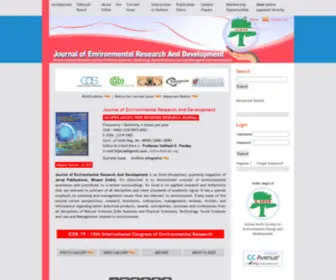 Jerad.org(Journal of Environmental Research And Development) Screenshot