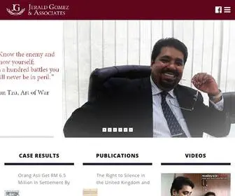 Jeraldgomez.com(Jerald Gomez & Associates) Screenshot